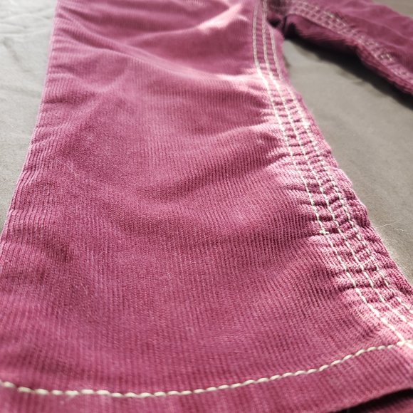 Vintage Jeans Purple Corduroy Denim Straight Leg Elastic Waistband 2T Baby Gap - Picture 3 of 6